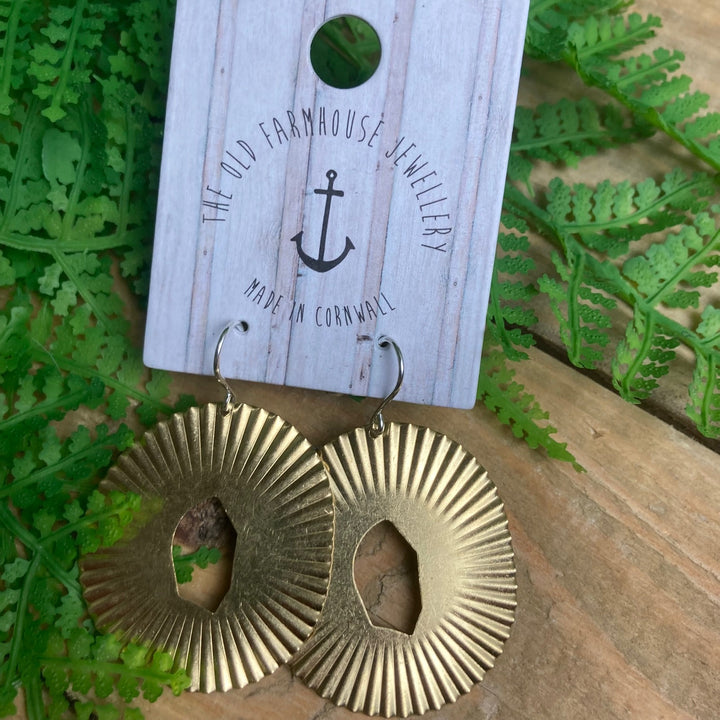Large Brass Earrings