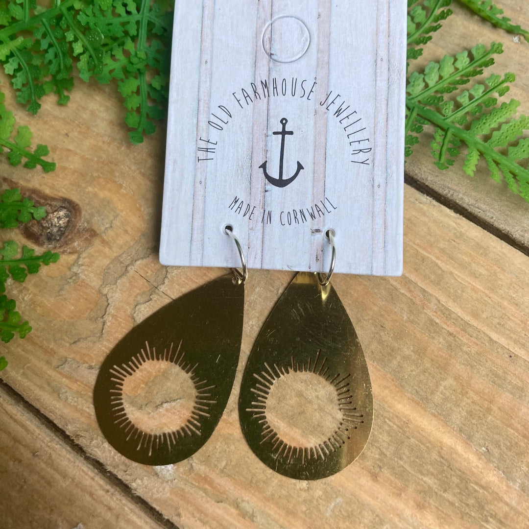 Large Brass Earrings