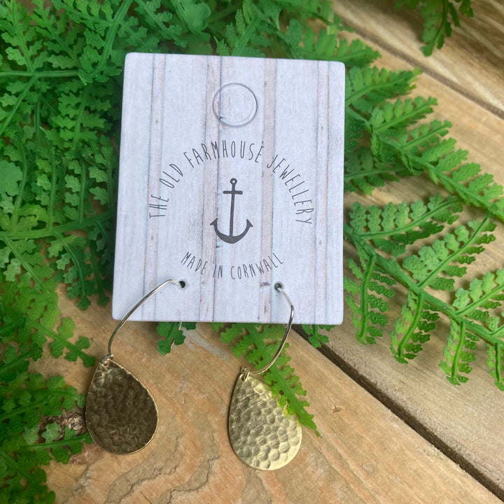 Large Brass Earrings