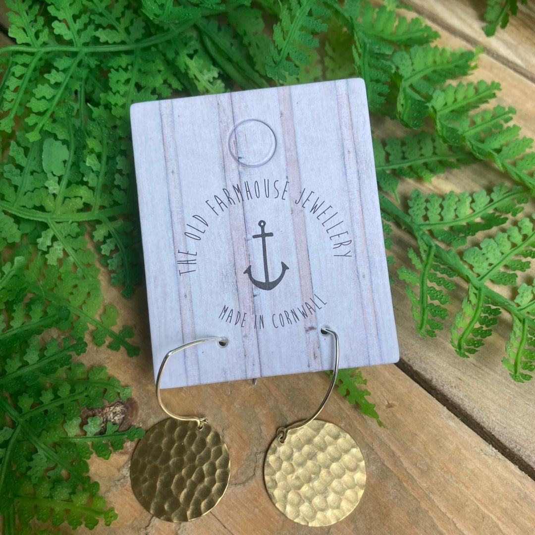 Large Brass Earrings