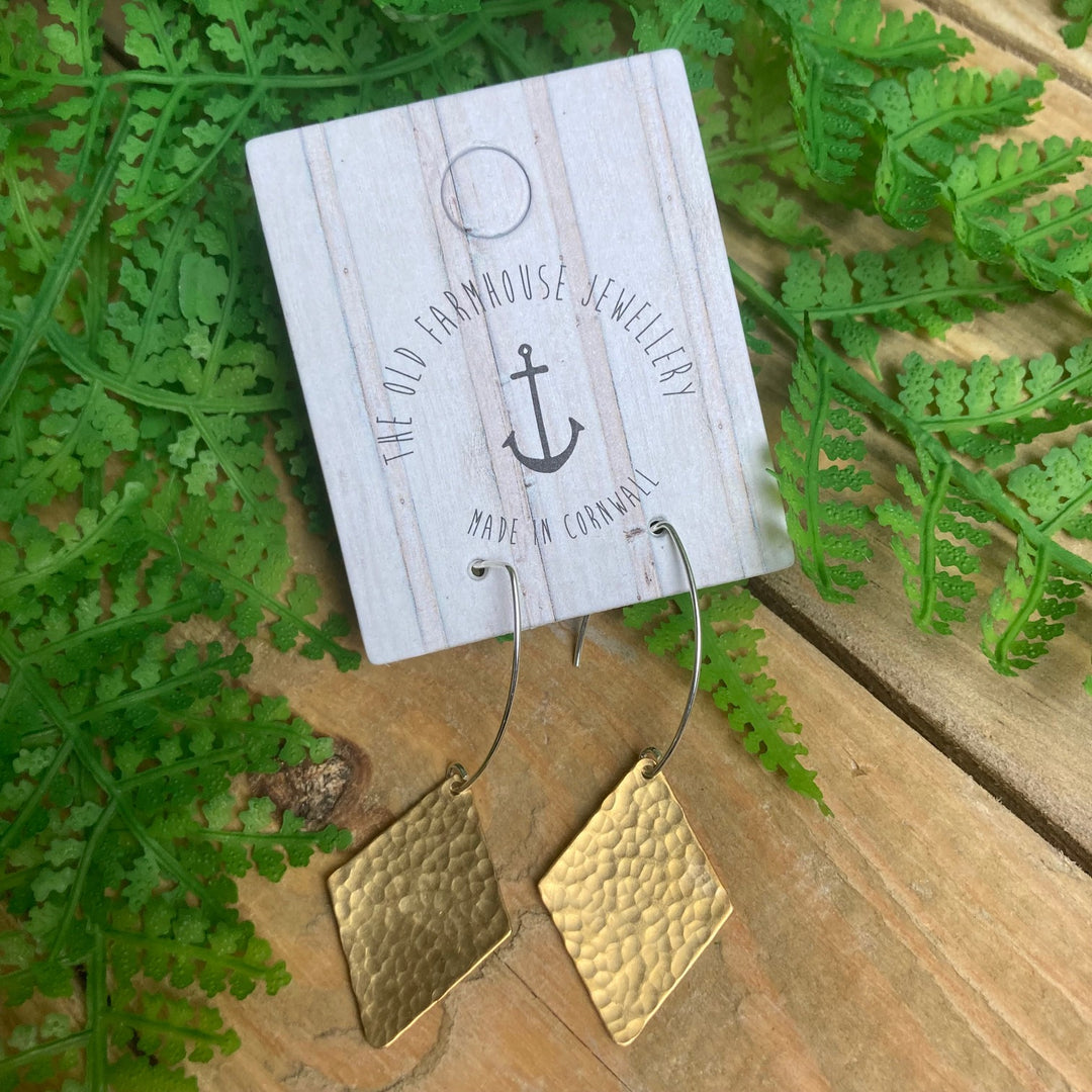 Large Brass Earrings