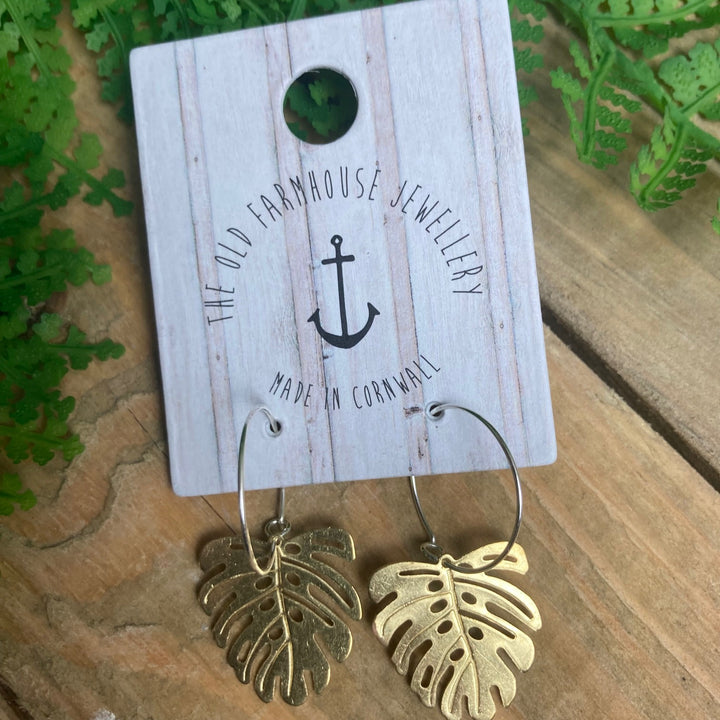 Large Brass Earrings
