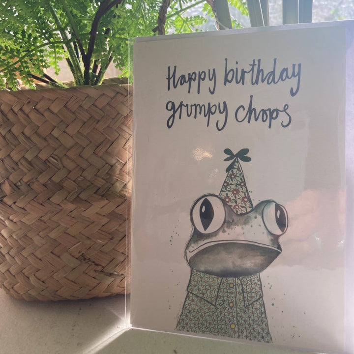 Quinton the Frog  Greetings Card