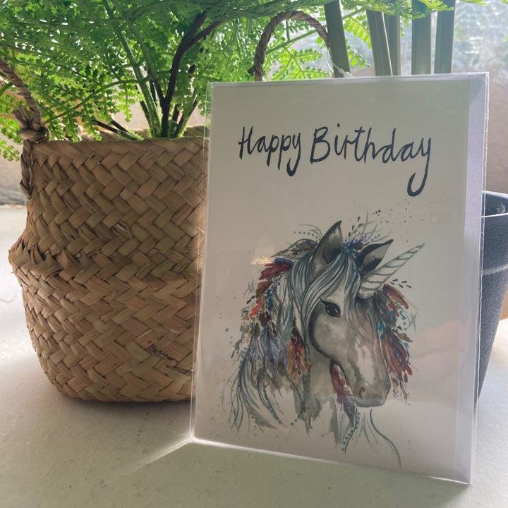 Seren the Unicorn Greetings Card