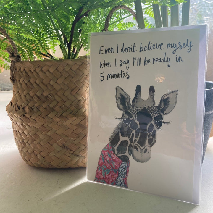 Gerald the Giraffe Greetings Card