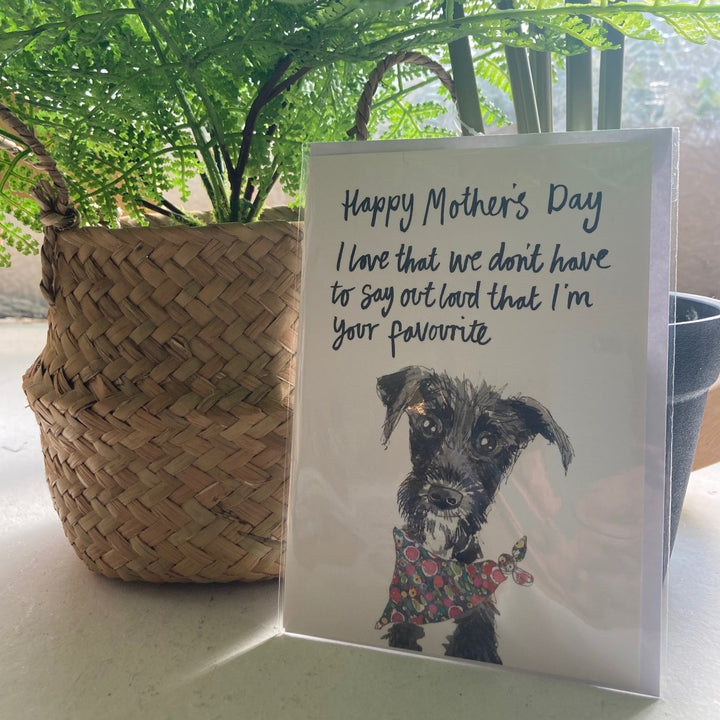 Darcy the Dog Mother's Day Card