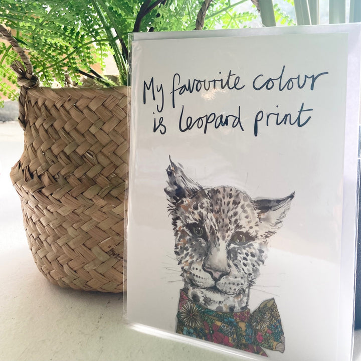 Leopard Greetings Card