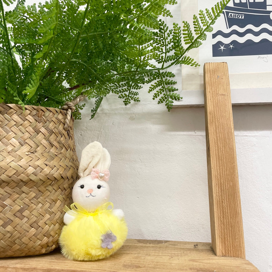 Pom Pom Bunny with Flower Decoration