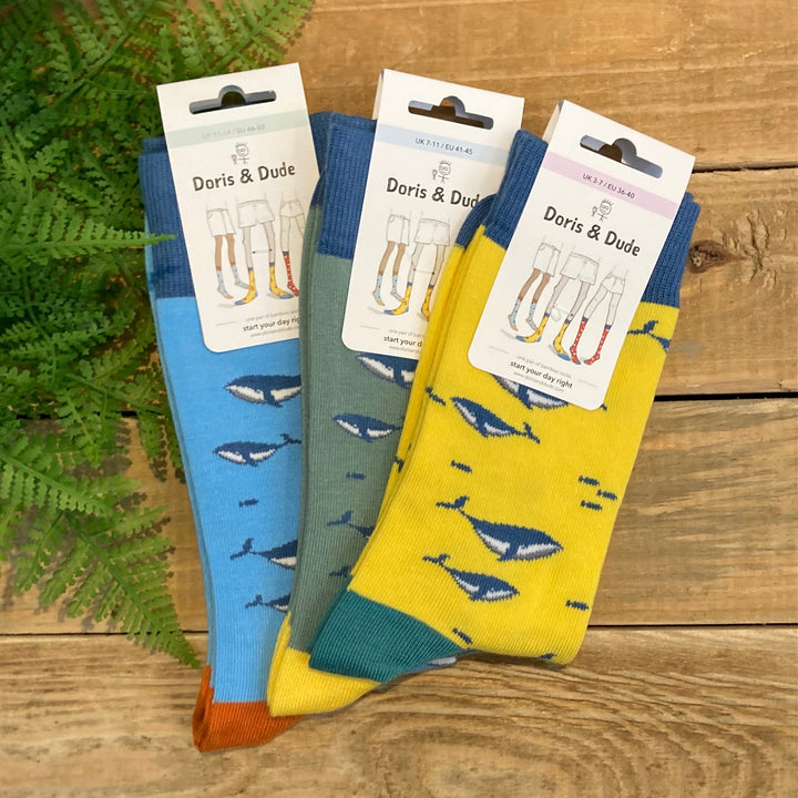 Bamboo Whale Socks