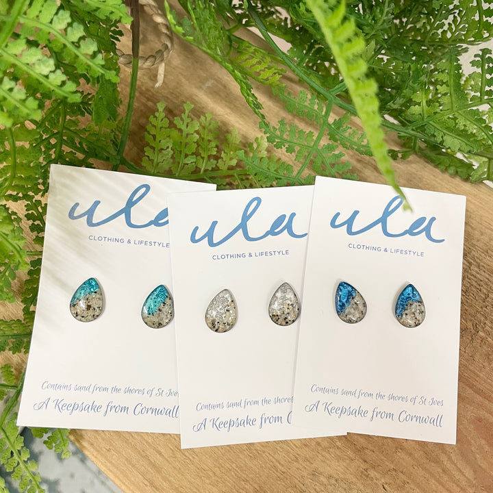 Cornish Shoreline Teardrop Studs