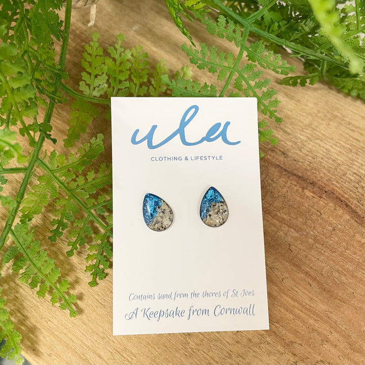 Cornish Shoreline Teardrop Studs