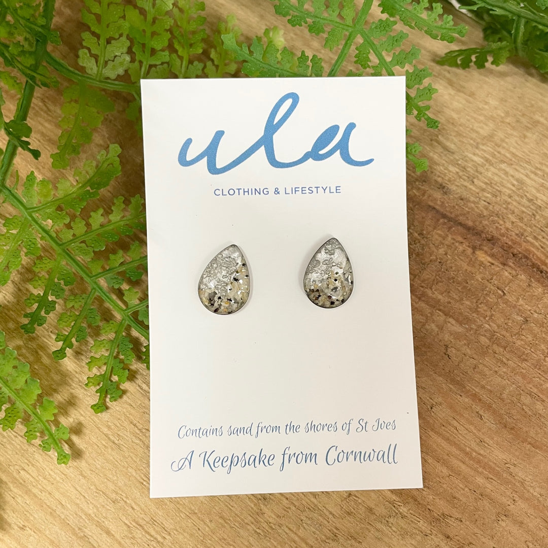 Cornish Shoreline Teardrop Studs