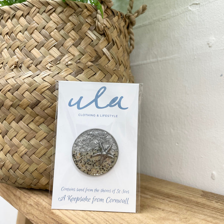 Cornish Shoreline Starfish Brooch