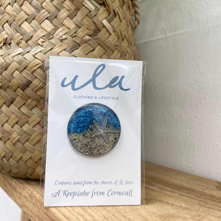 Cornish Shoreline Starfish Brooch