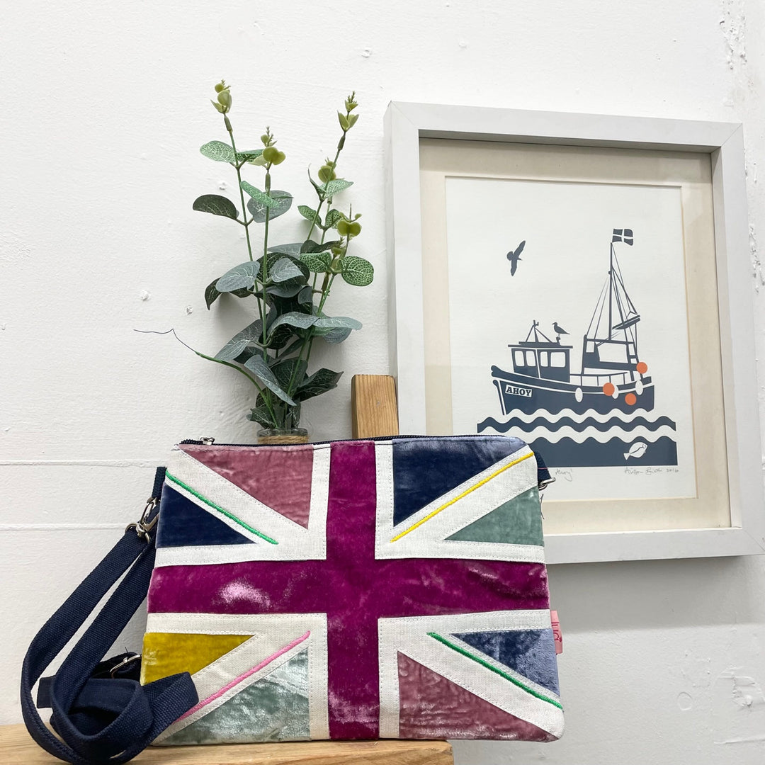 Colourful Union Jack Cross Body Bag