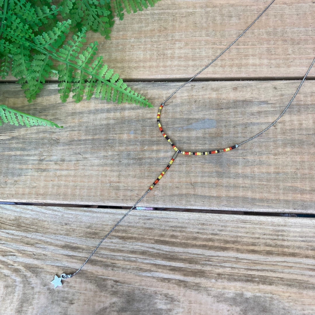 Japanese Seed Bead Carnival Necklace