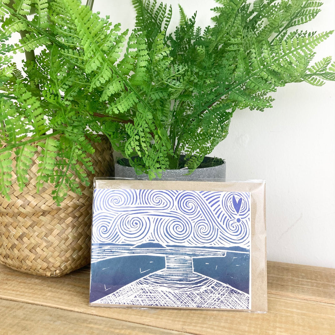 Mousehole Lino Print Card