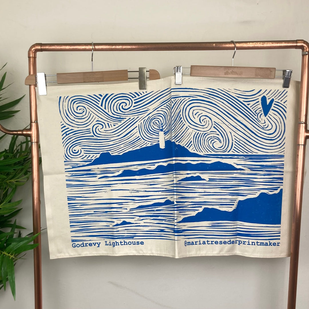 Godrevy Lighthouse Tea Towel
