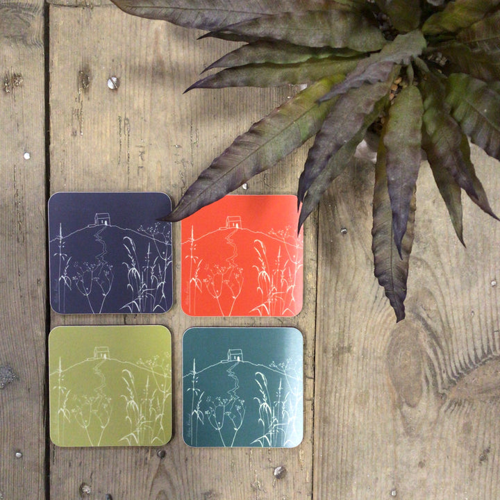Set of 4 Coasters - The Island