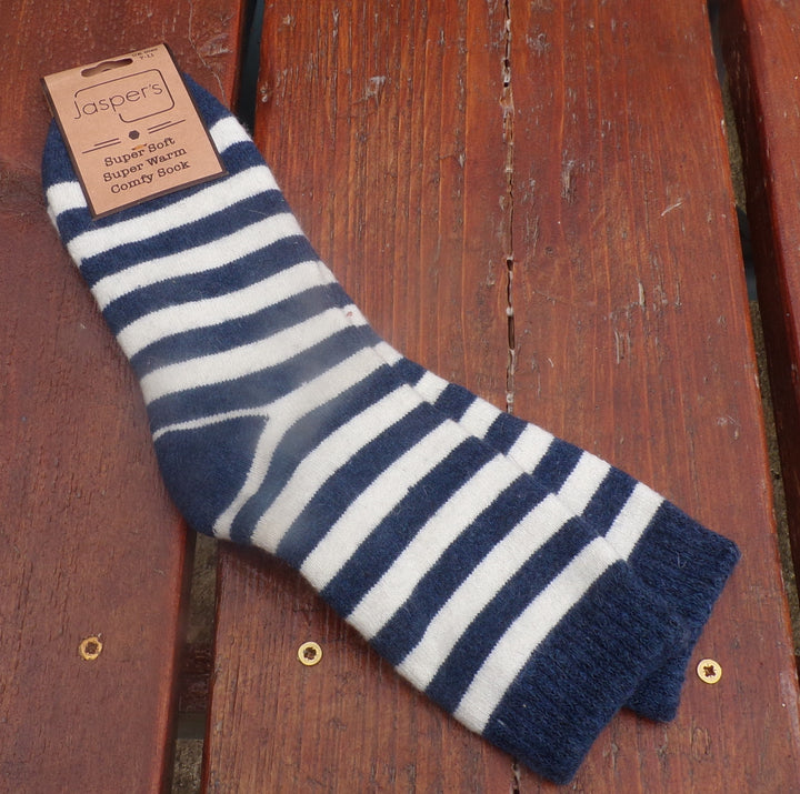 Two Coloured Stripe Soft Socks