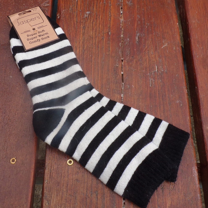 Two Coloured Stripe Soft Socks