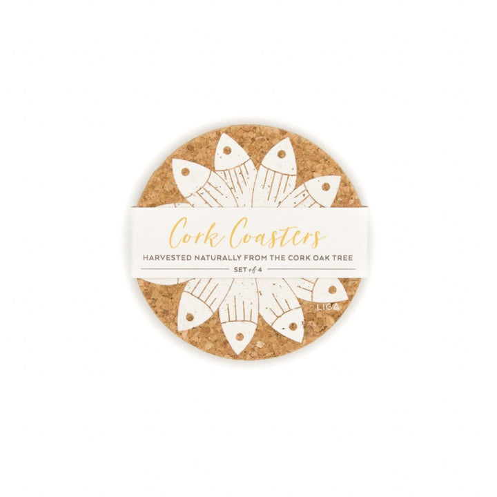 Cork Mat Sets by Liga - Coaster Sets S/4