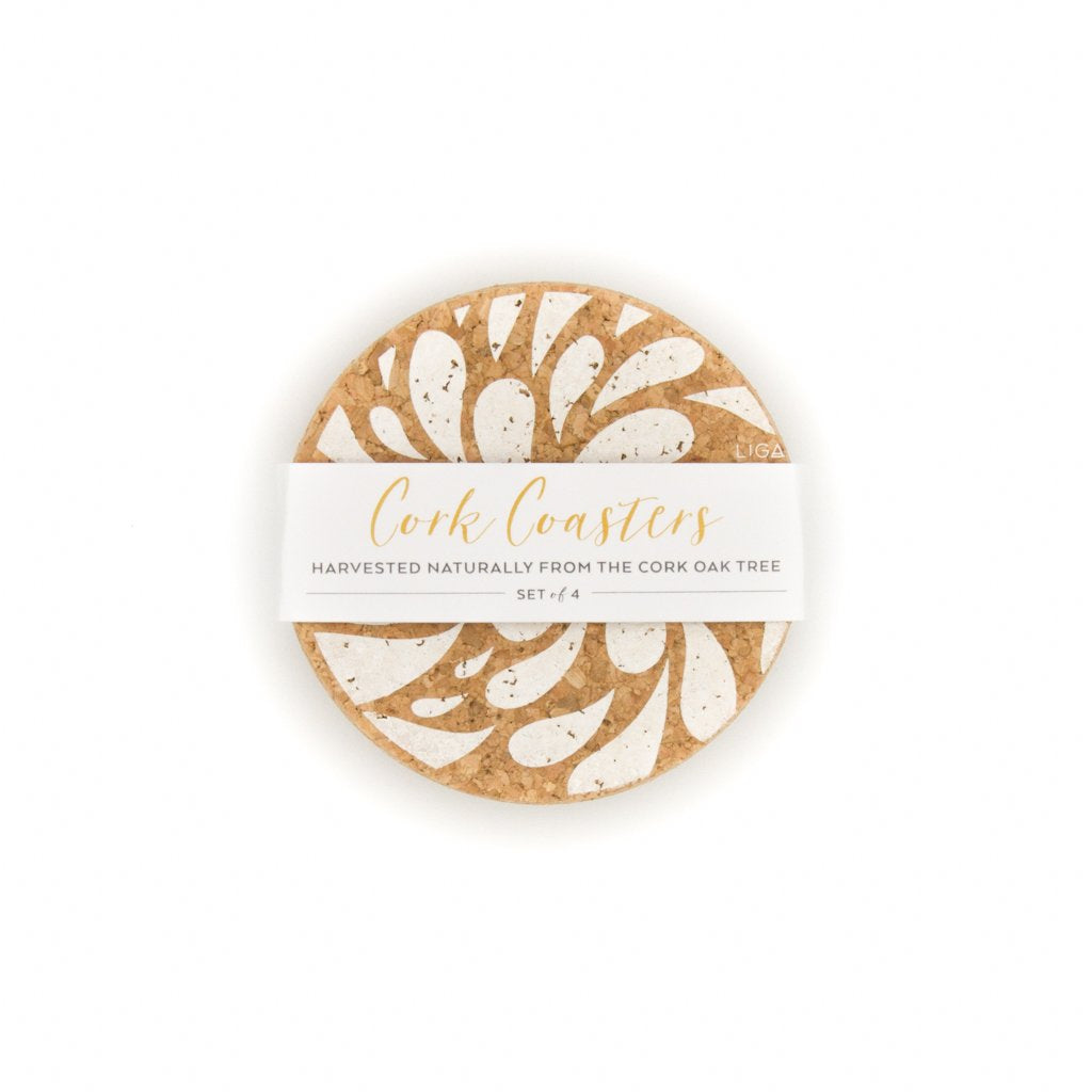 Cork Mat Sets by Liga - Coaster Sets S/4