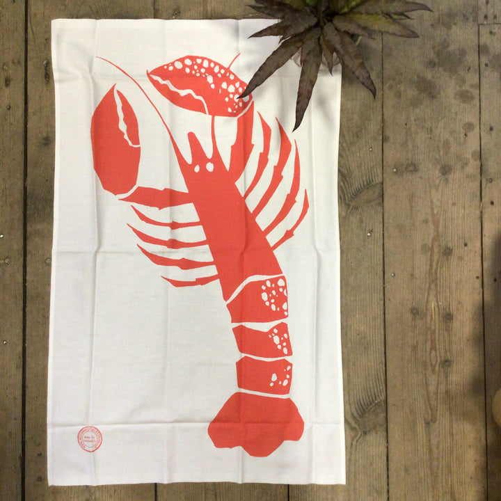 Tea Towel - Cornish Lobster