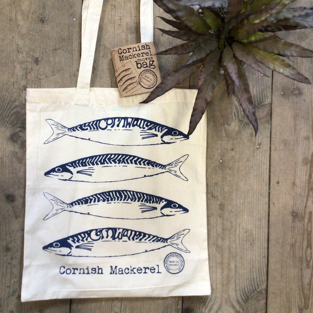 Cornish Mackerel Tote Canvas bag