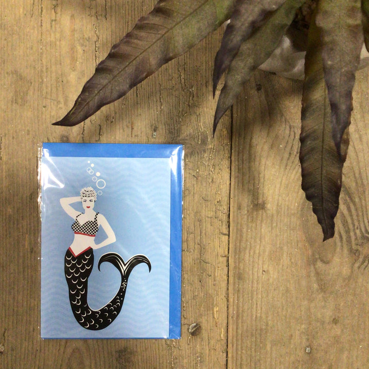 Mid Mod Mermaid Card