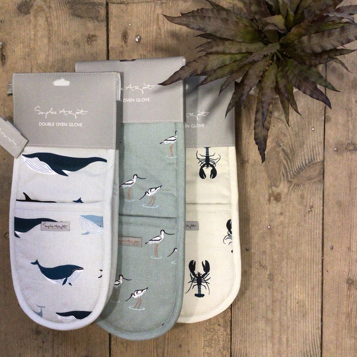 Coastal Collection - Double Oven Gloves (Whales / Crabs / Lobsters)