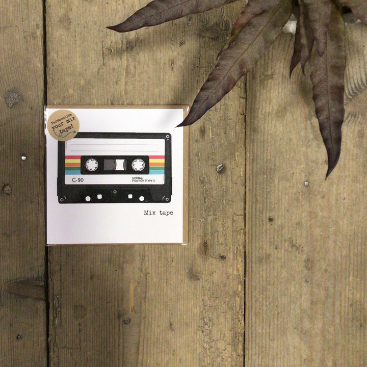 Mix Tape Greetings Card