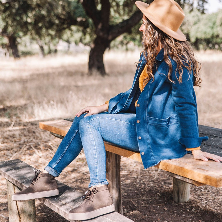 Nessa Eco Boots in Suede