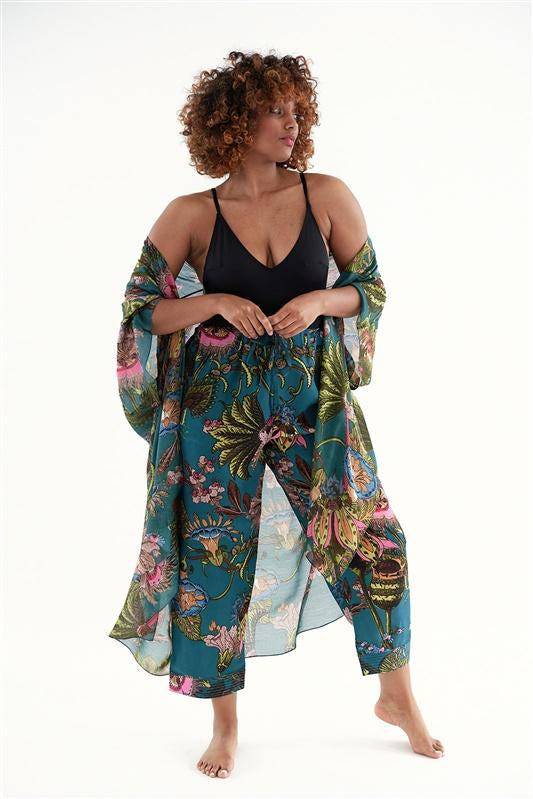 Eccentric Bloom Pants - Teal