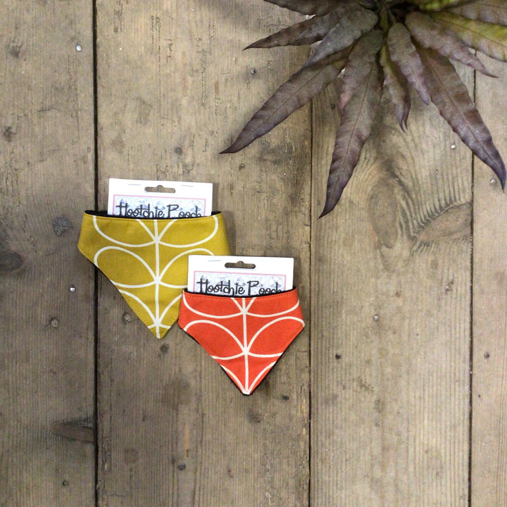 Orla Kiely Dog Bandana - Yellow - Exclusive to Ula