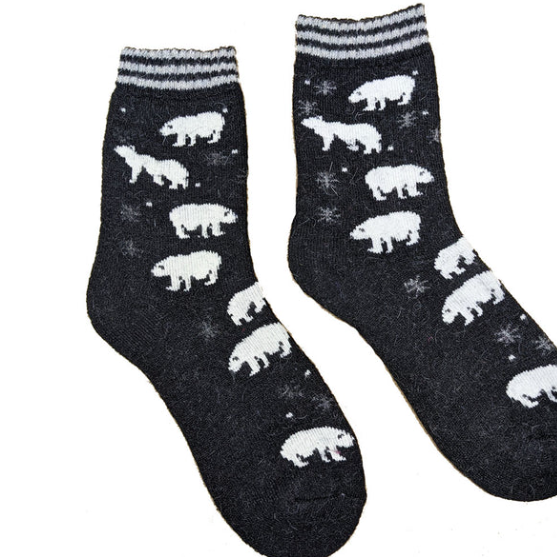 Polar Bear Wool Socks