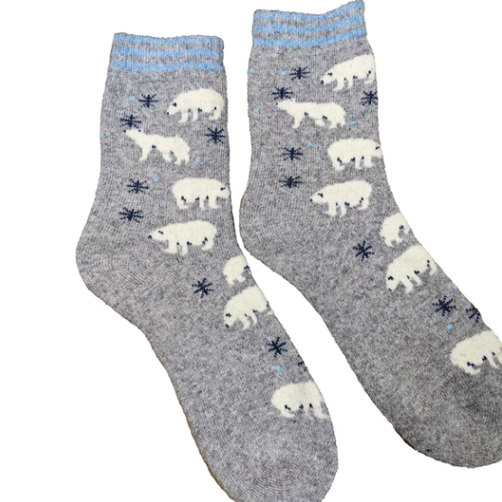 Polar Bear Wool Socks