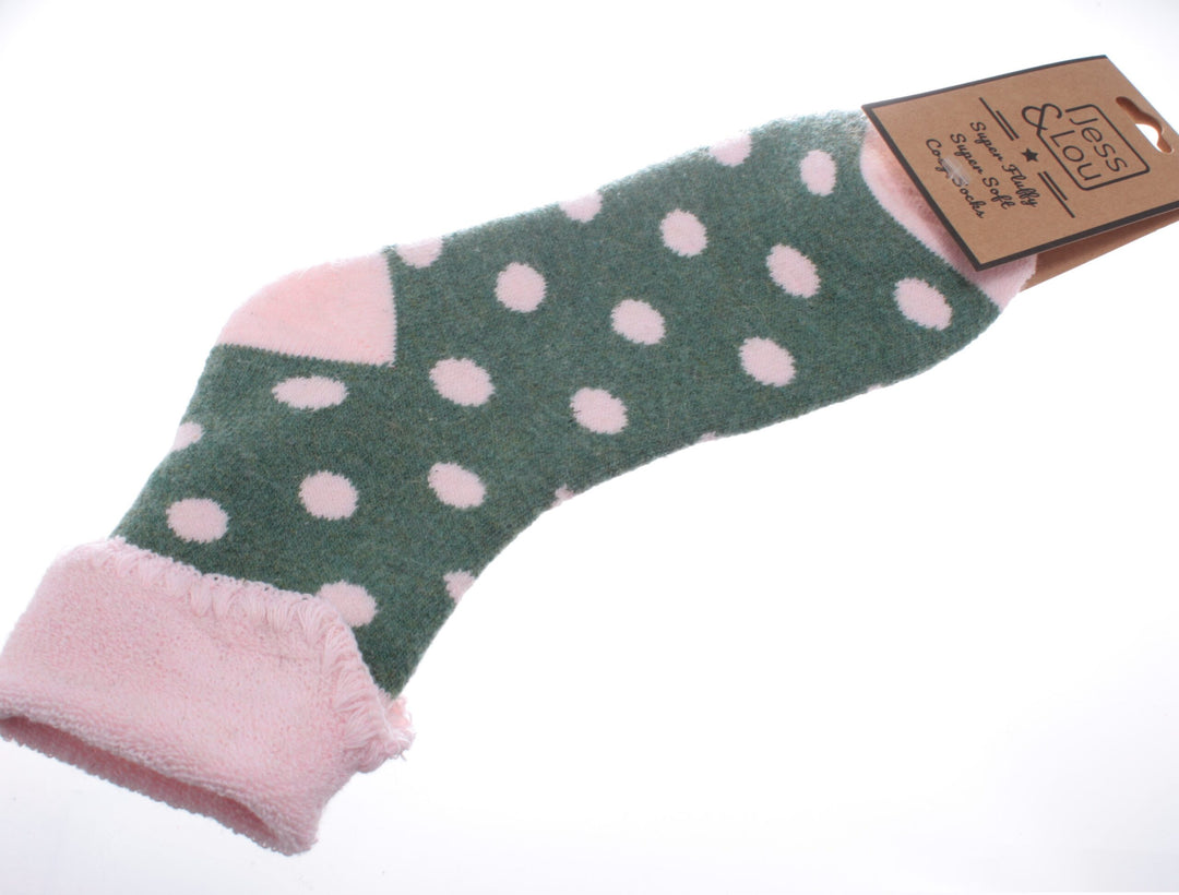 Polka Dot Wool Socks - Jess and Lou