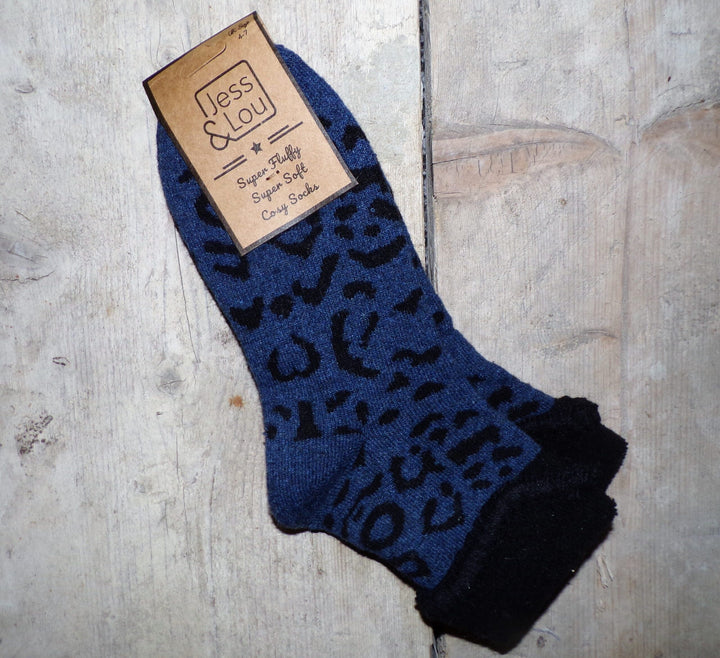 Animal Print Cuff Socks