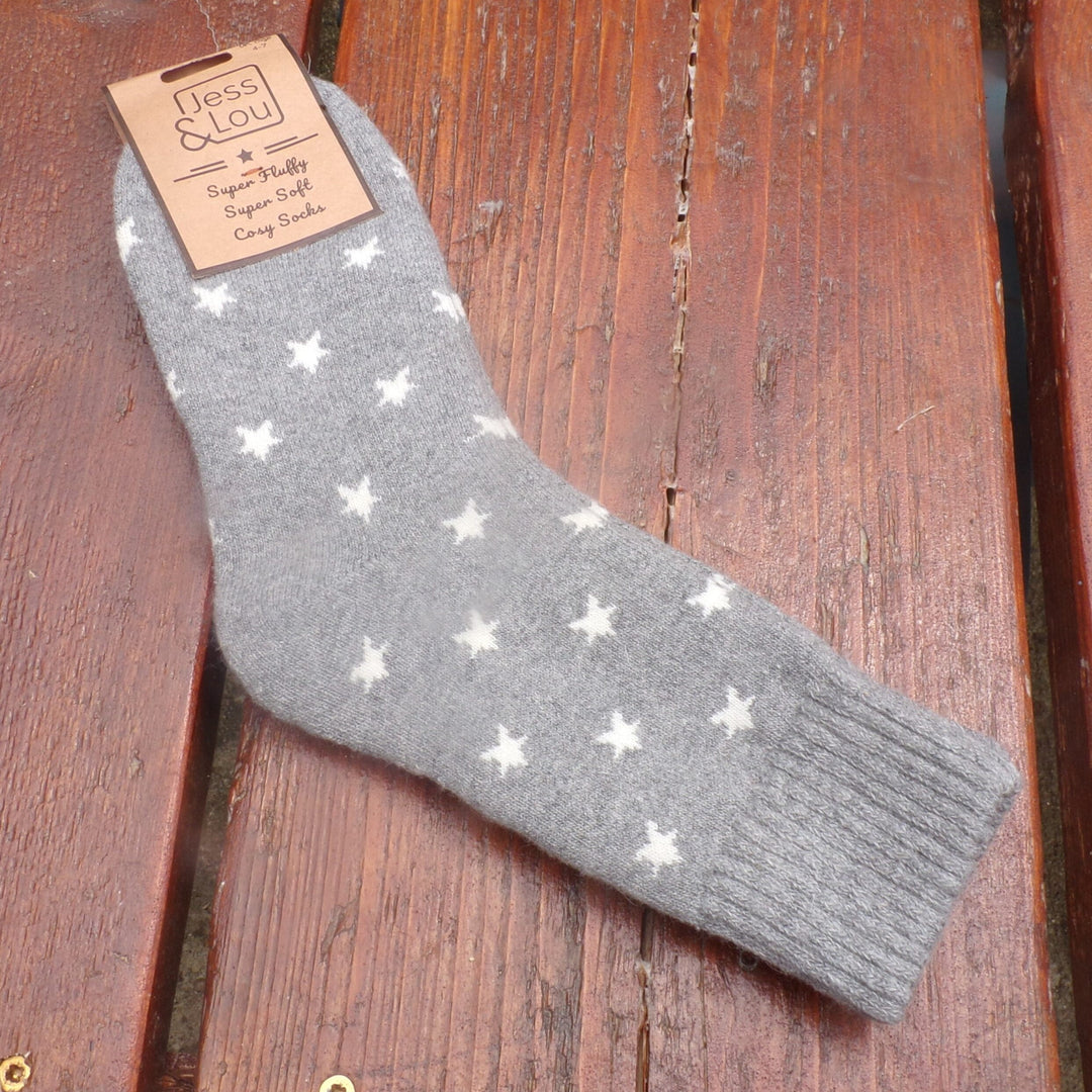 Rib Socks with Small Stars