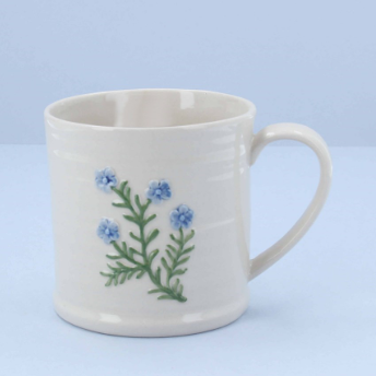 Forget-Me-Not Stoneware Mug