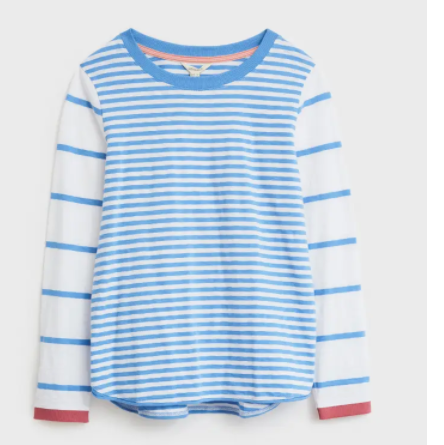 Cassie Blue Stripe Tee