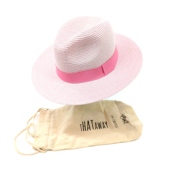 Vintage Pink Panama Hat