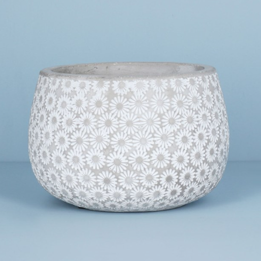 Daisy Stone Pot Cover