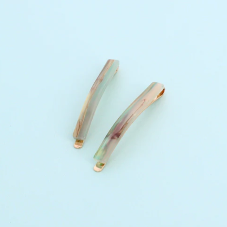 Set of 2 Retro Thin Hair Clips