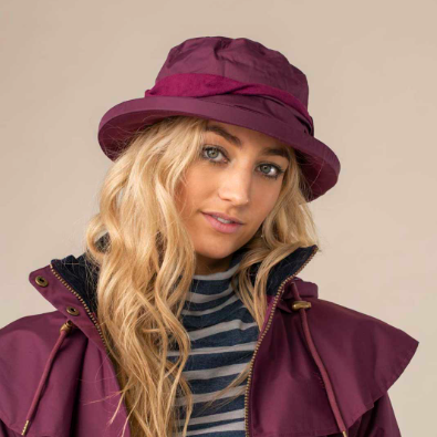 Canterbury W/Proof Ladies Hat - Plum