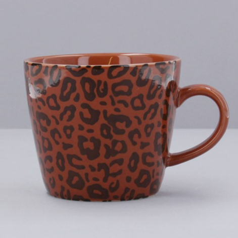 Brown Animal Print Mug