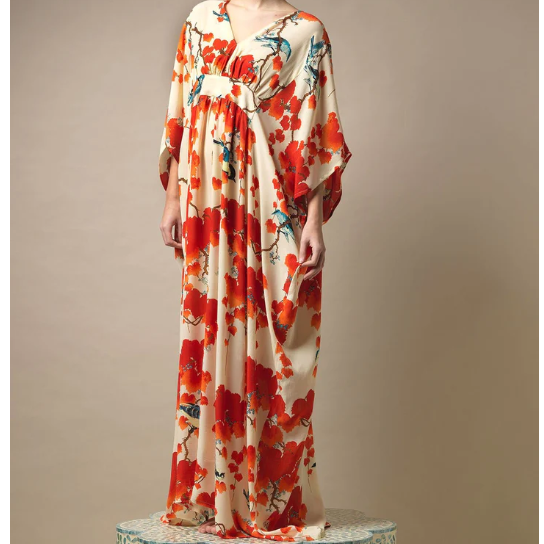 Margeux Kaftan Acer Red