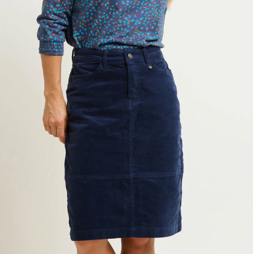 Cord Midi Skirt