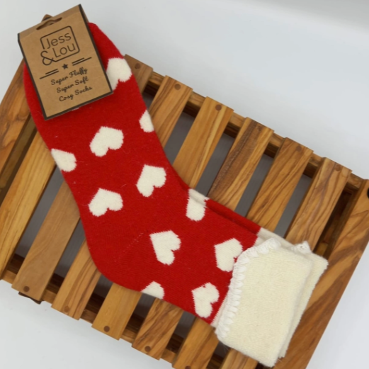 Love Heart Cuff Socks